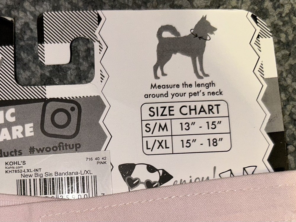 New Big Sis Pet Bandana