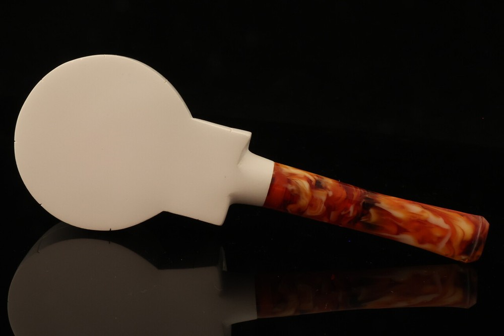 Igloo Block Meerschaum Pipe with custom case 13788