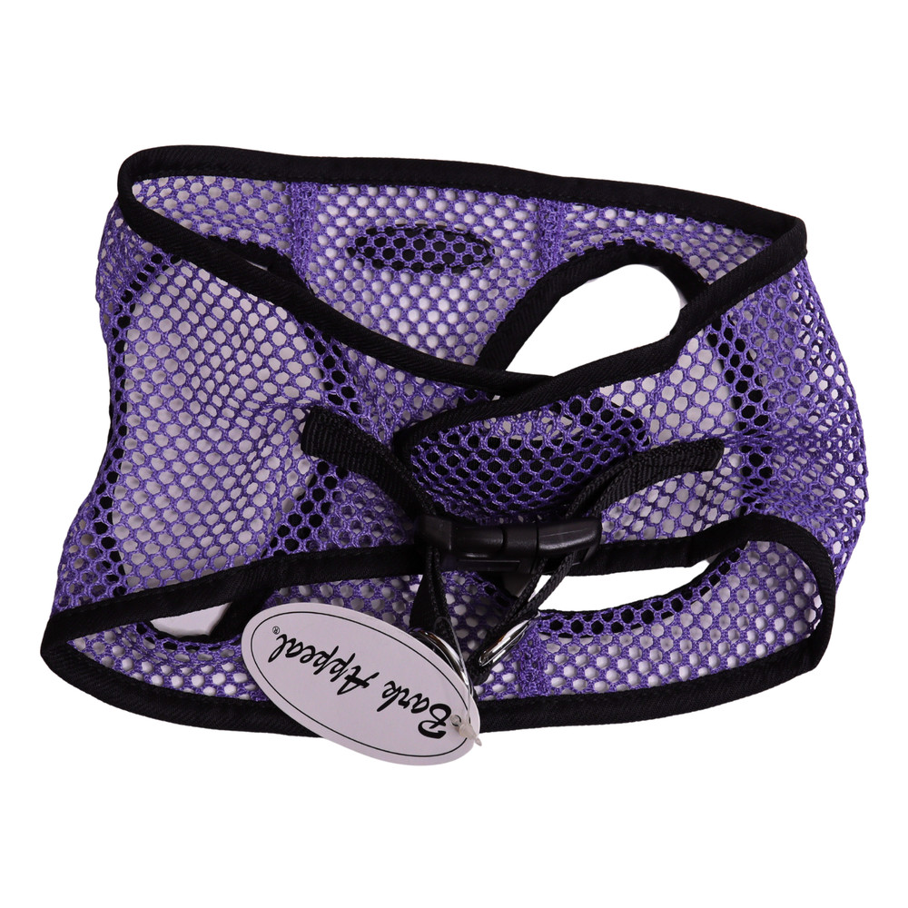 Bark Appeal Solid Mesh EZ Wrap Lovely Lavender Dog Harness - XXS
