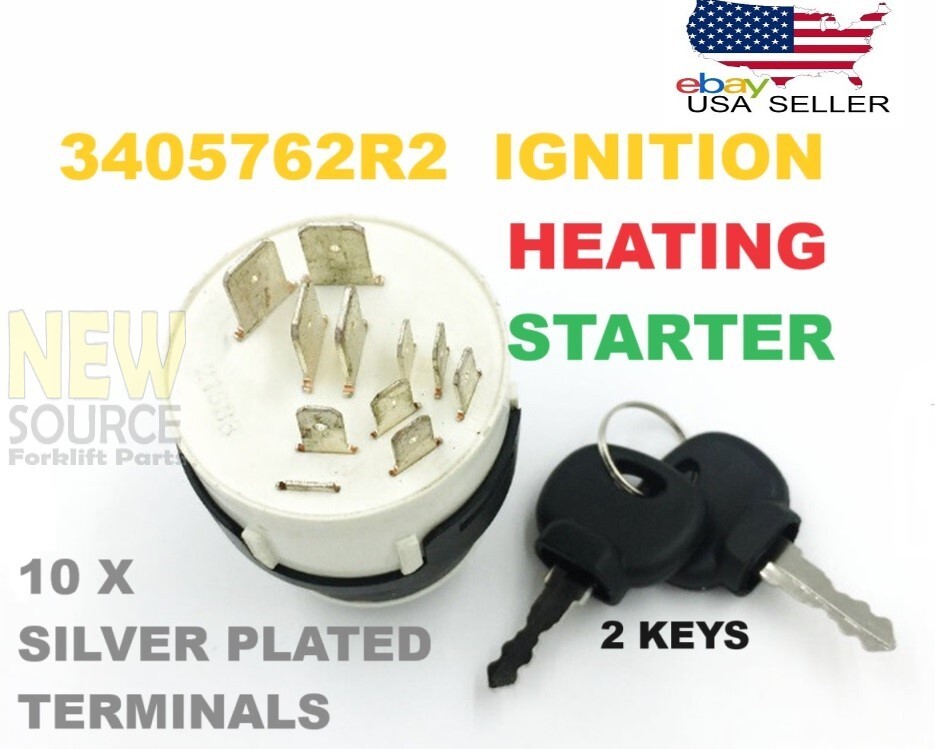 3405762R2 3399520R1 CASE IGNITION HEATING STARTER SWITCH 10 PINS