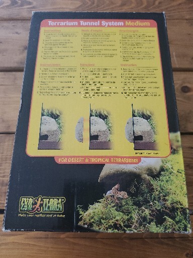 EXO TERRA REPTILE DEN Terrarium Tunnel System- MEDIUM (New)