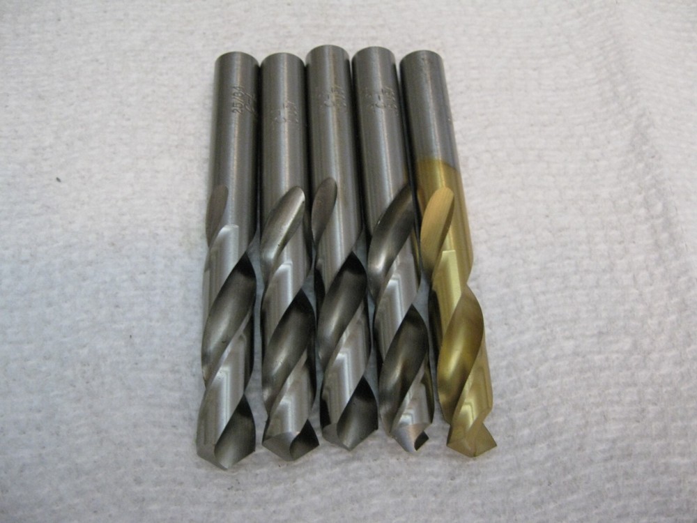25/64" Screw Machine Drill HSS USA 5pc lot
