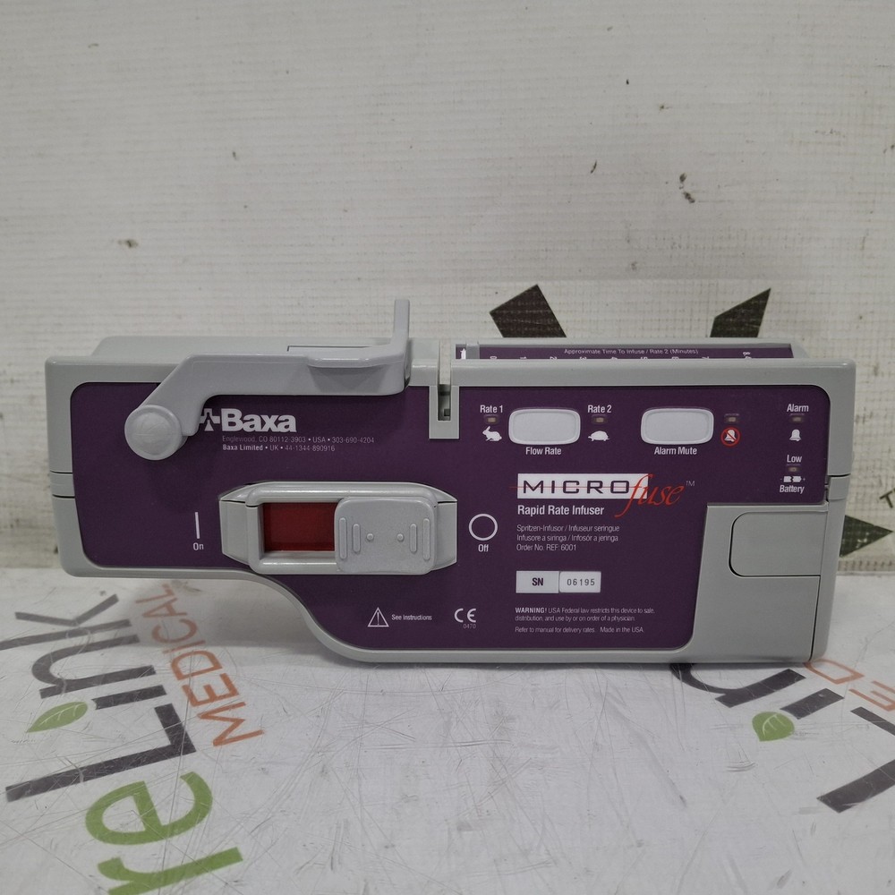 Baxa Corporation MicroFuse Rapid Rate Syringe Infuser Pump