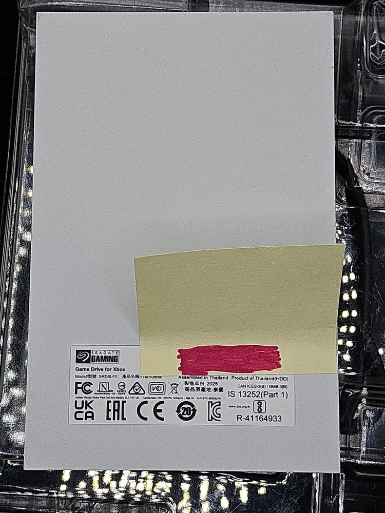 +Xbox Seagate External Drive Model: SRD0LF0