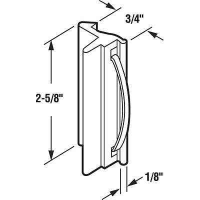 CRL F2548 Black Sliding Window Latch and Pull for Bee Cee Windows