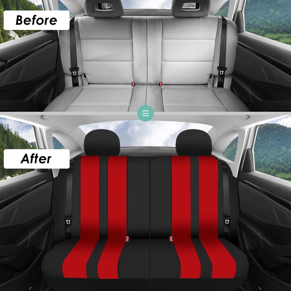 FH Group Universal Fit Car Seat Covers for SUV Van Split Bench - 7 Seaters