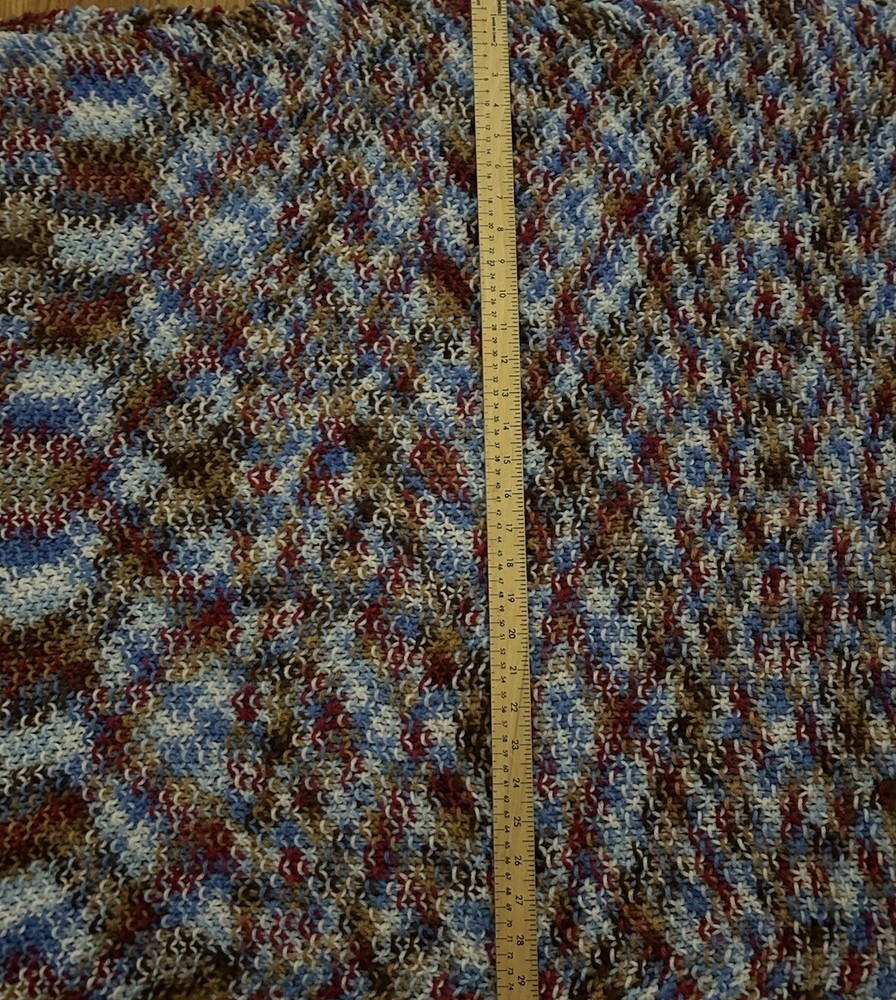 Crocheted Handmade Throw 60x72” EC