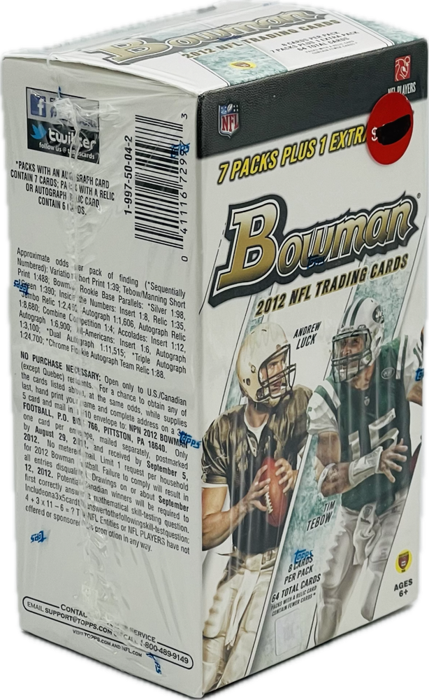 2012 Bowman Football 8-Pack Box