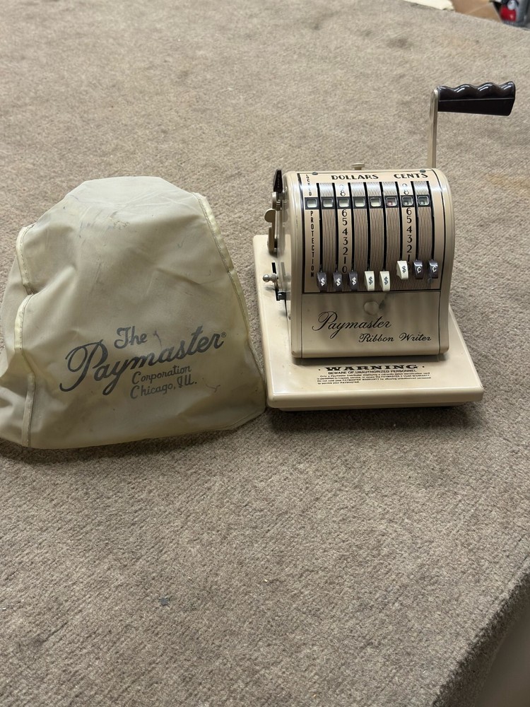 Paymaster Ribbon Writer Series 8000 tested working 7 column check impression