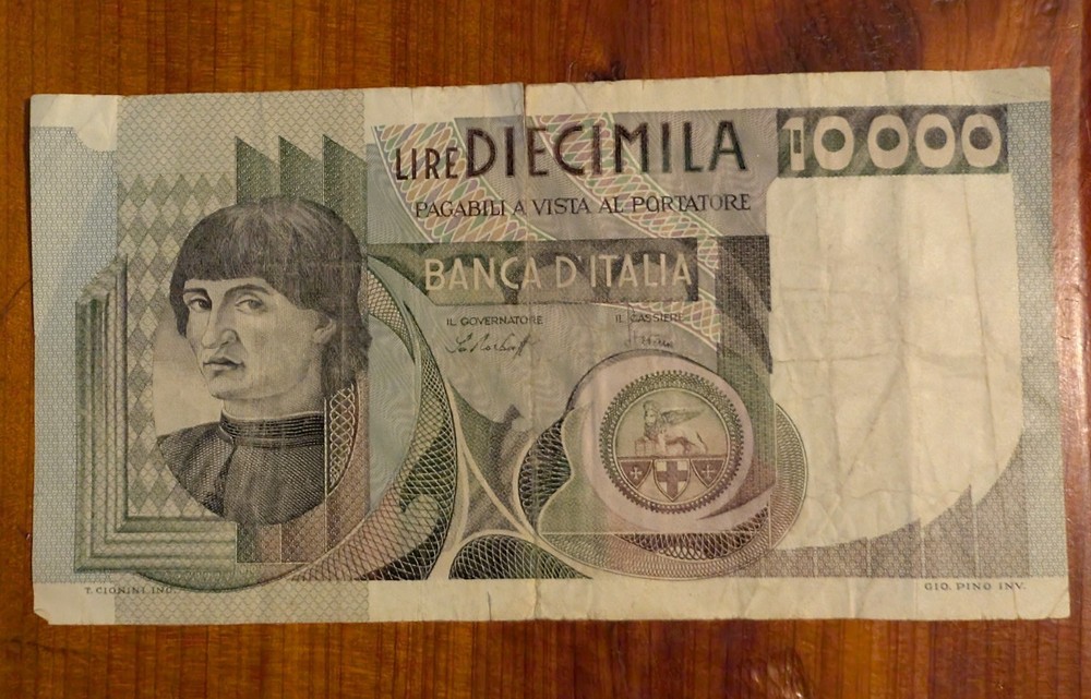 Banknote, Italy, 10,000 Lire