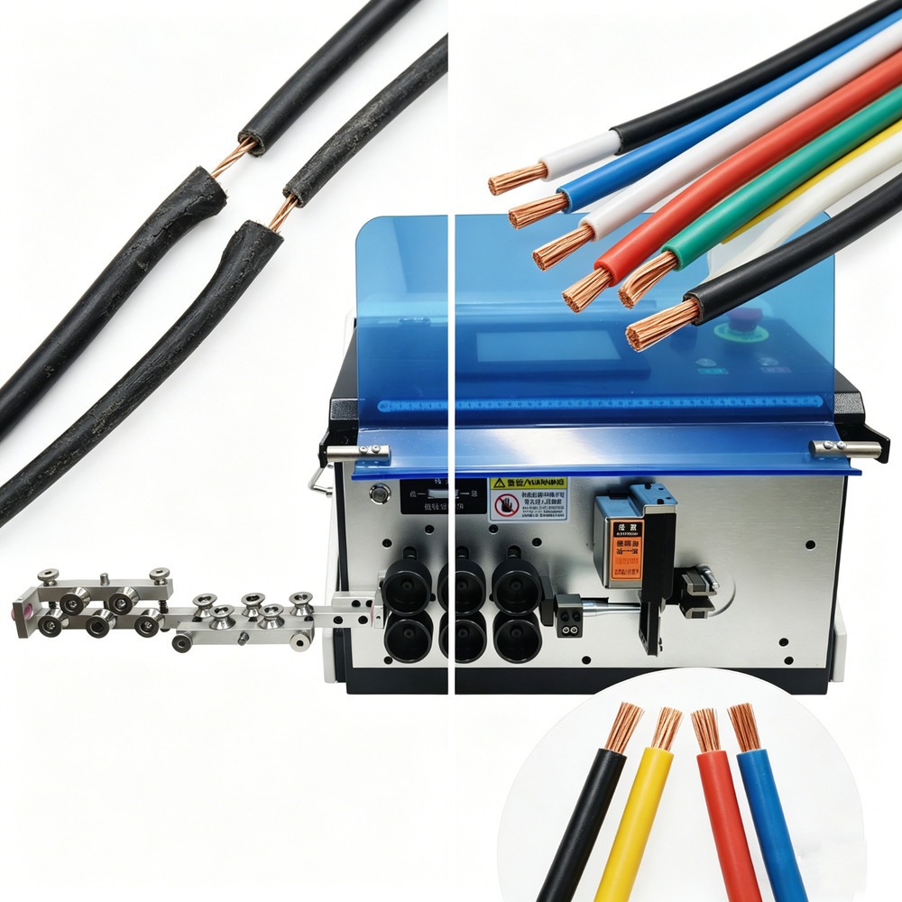 110V Automatic Wire Stripper & Bender Cable Stripping Range Multi-Angle Bending