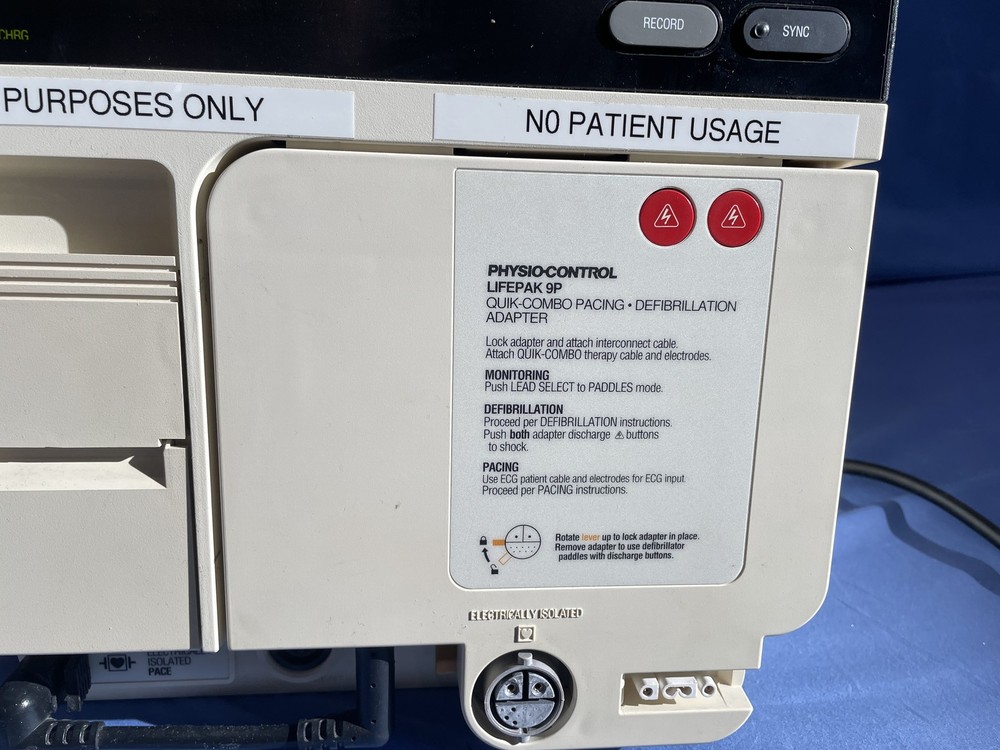 LifePak 9P with Quick-Combo Pacing Adapter & Cables