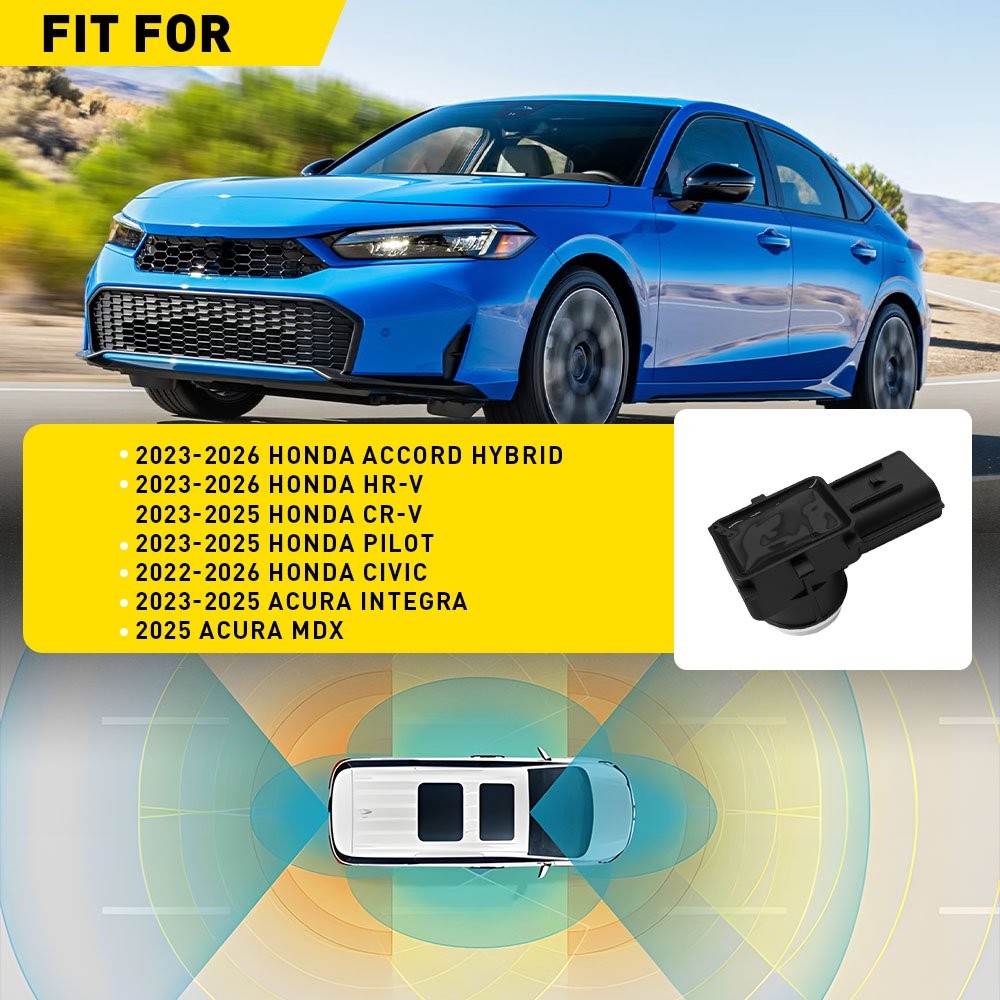 2PCS PDC Reverse Parking Sensor Front Rear Left Right For 2023-2025 Honda CR-V