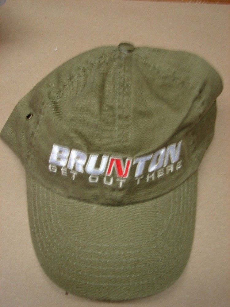Brunton Get Out There Olive Drab Fabric Back Baseball Cap Hat with Buckle Strap