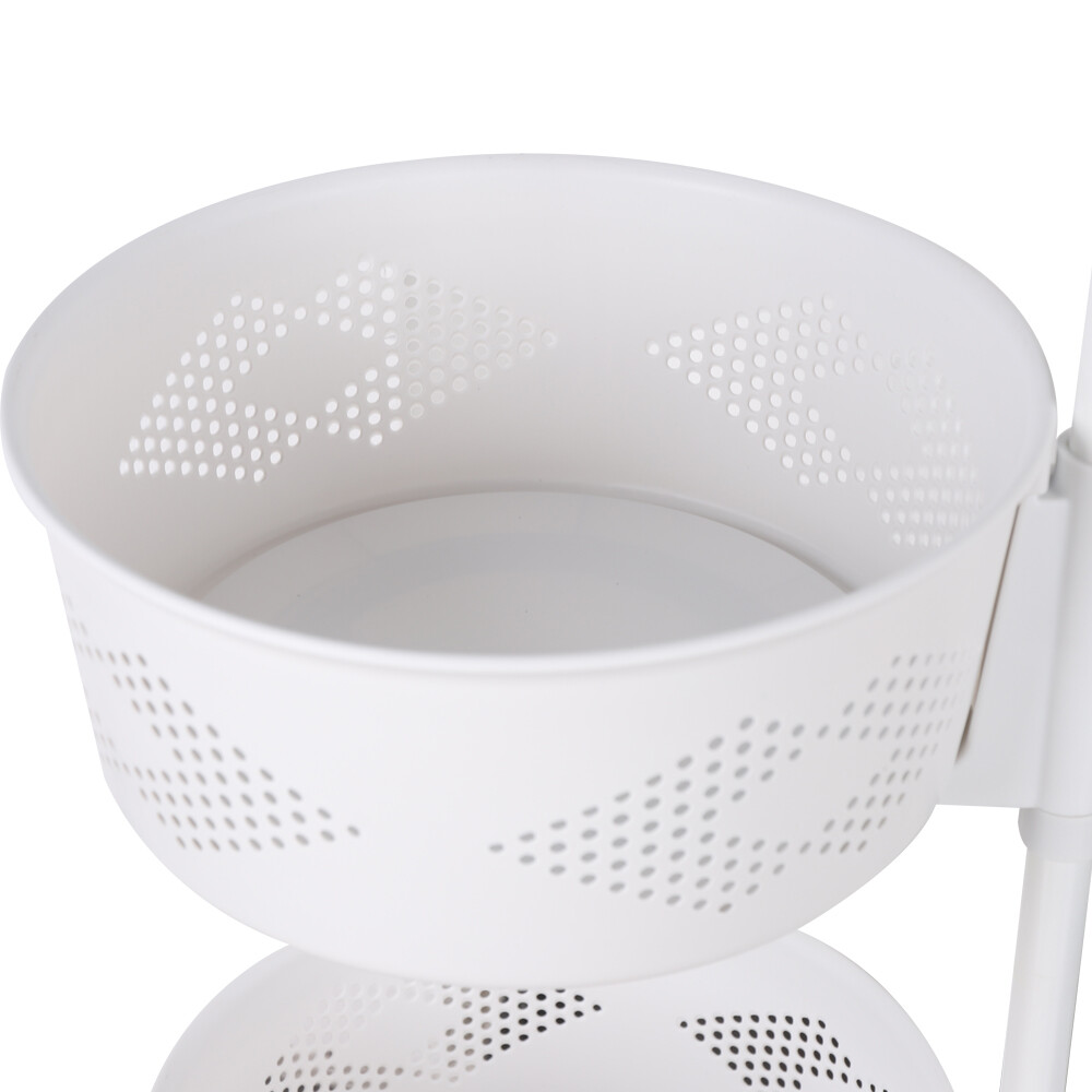 5 Tier Round Rotating Kitchen Storage Shelf Fruit Vegetable Storage Basket