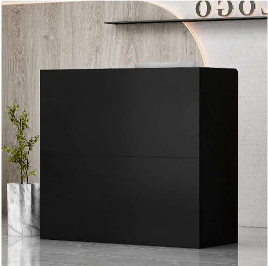 Desk Office Shelf Reception Counter Drawer Front Lockable Checkout Table Study