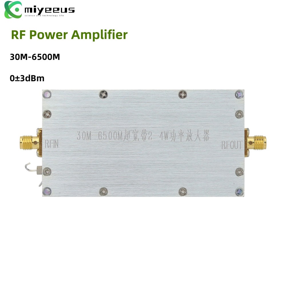 30M-6500M 2-4W Broadband RF Power Amplifier RF Power Amp Module 12V
