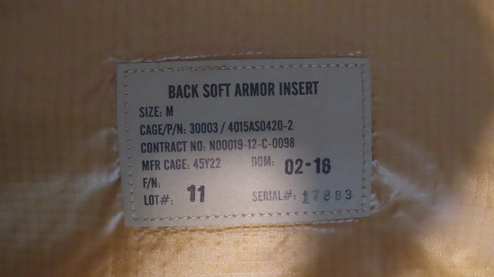 Medium Body Armor Fragmentation Protective Combat with inserts and extras