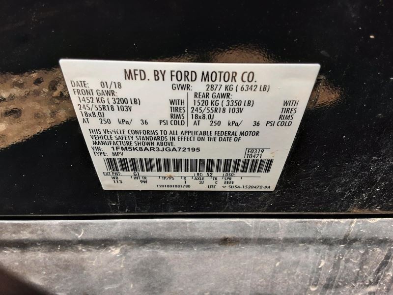 Camera/Projector Camera Rear Fits 17-19 EXPLORER 860161