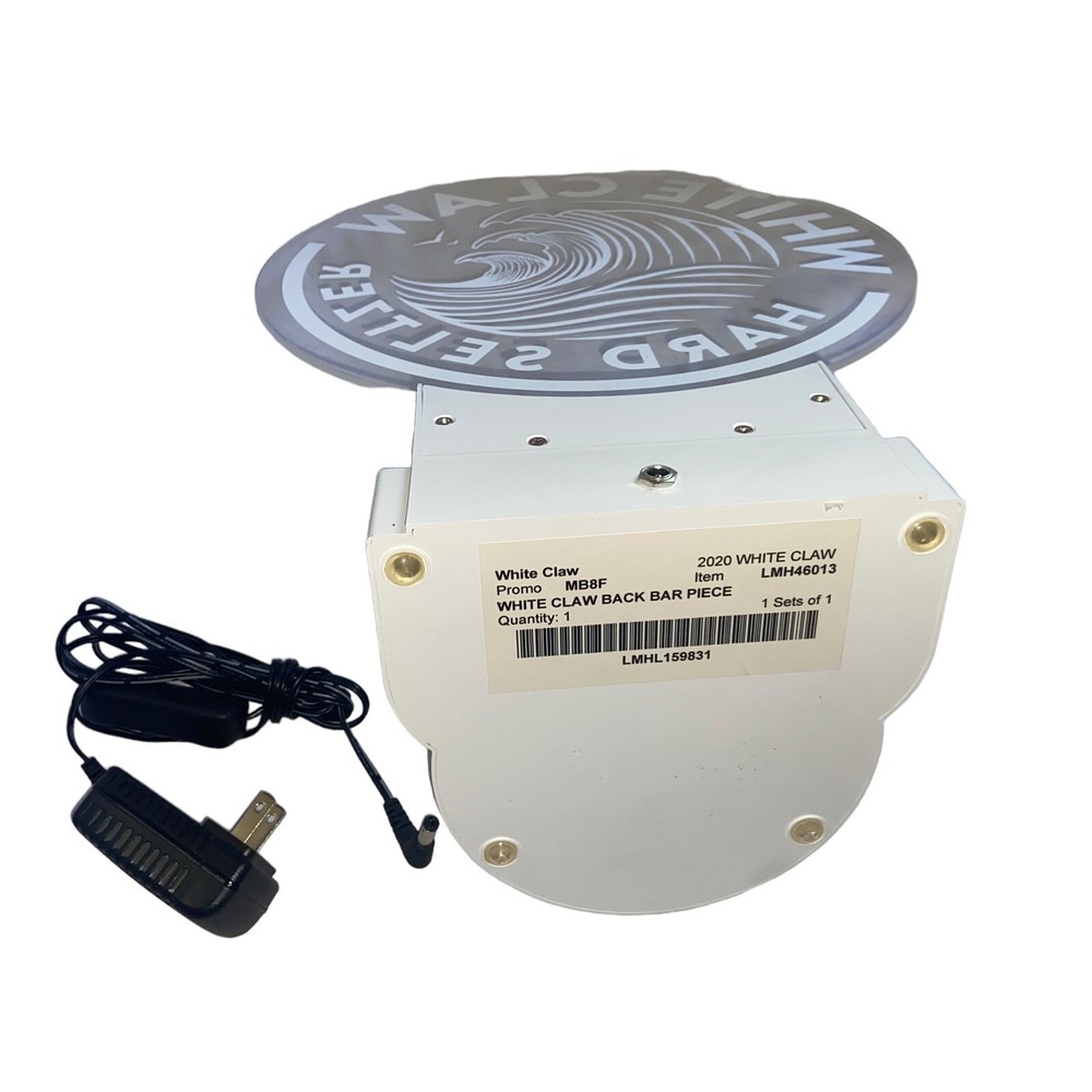 Pre-owned White Claw Bar Back Light Up Display