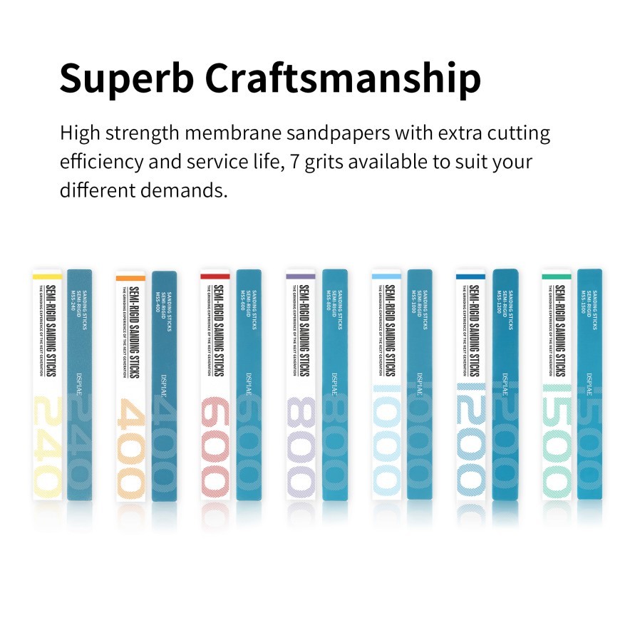 DSPIAE: Sanding Stick [Complete Set] 21 Double-Sided Sticks - 7 Board Types