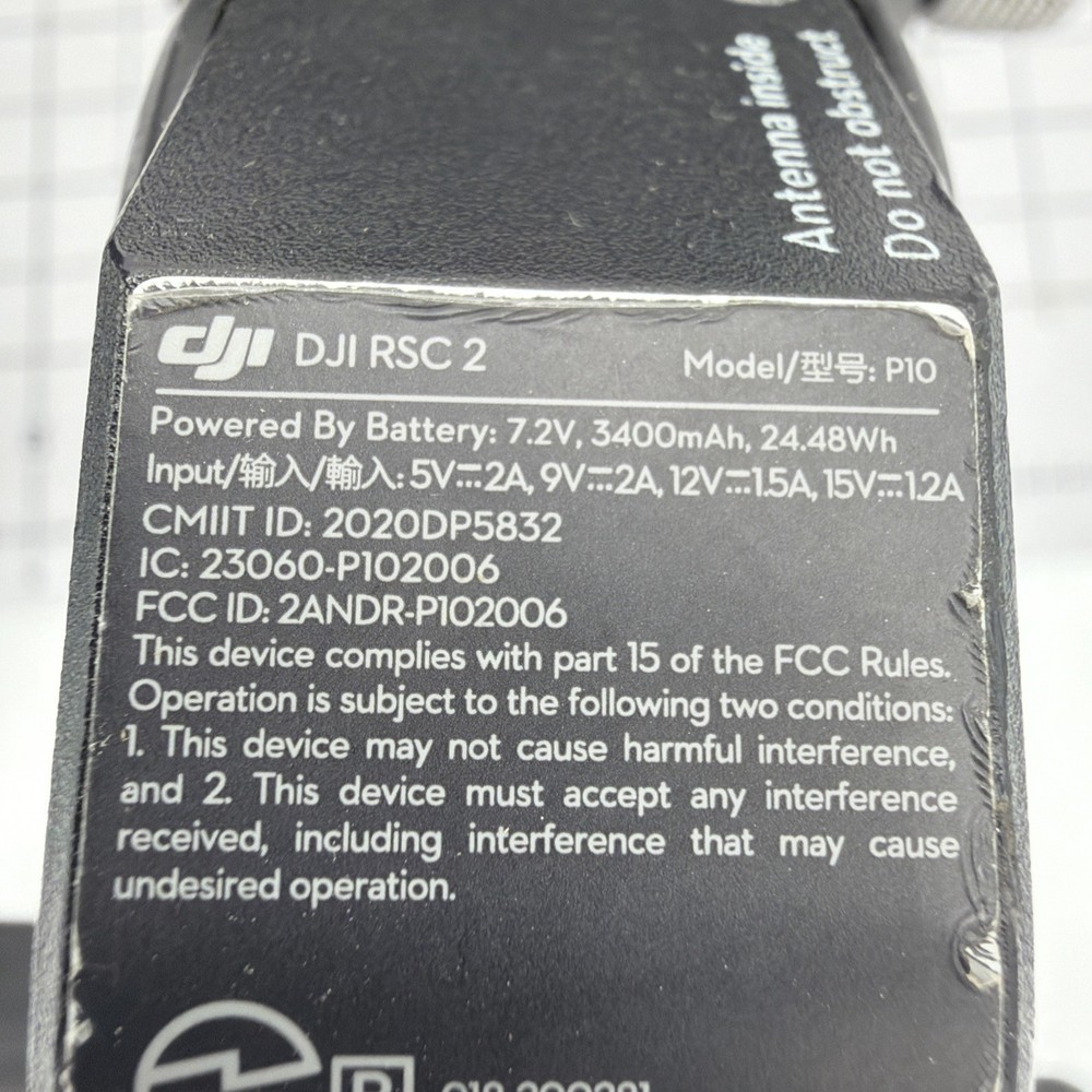 DJI RONIN SC2 RSC 2 Camera Gimbal Stabilizer 3 Axis