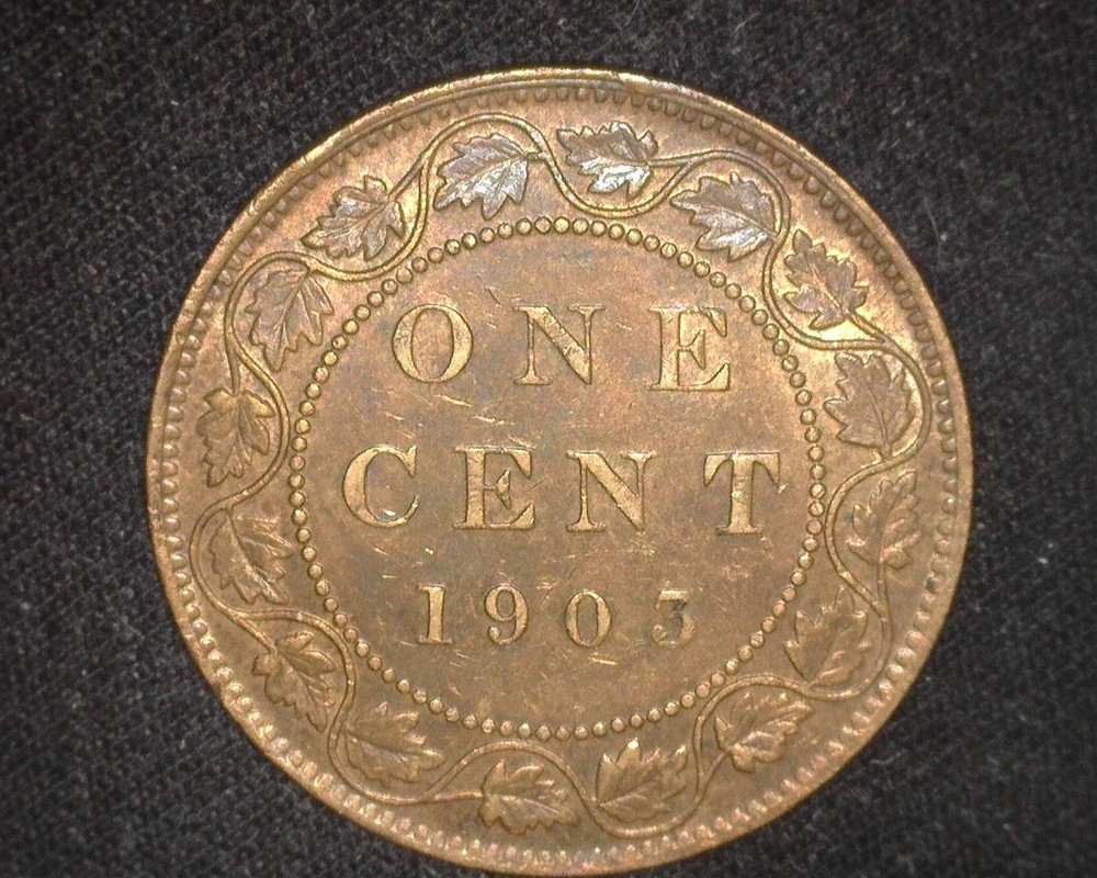 CANADA 1903 LARGE CENT KM8 ABOUT UNCIRCULATED ~D21