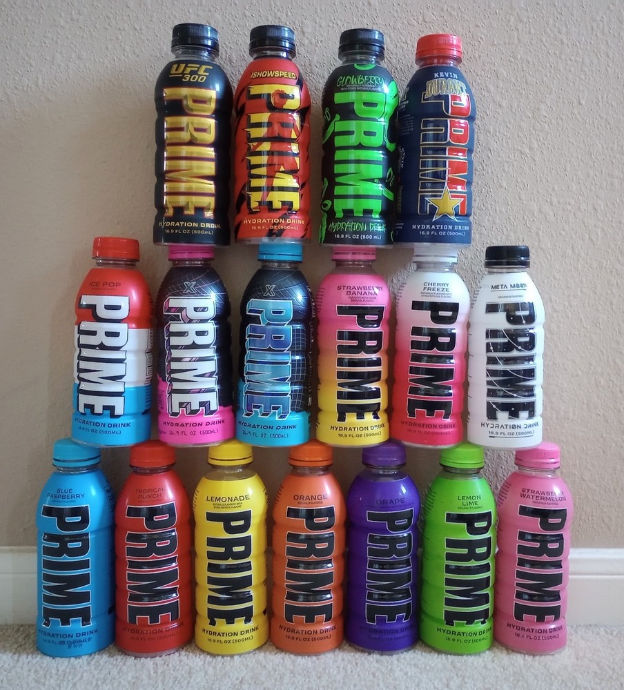 Empty Prime Bottle Bundle (17 Bottles)