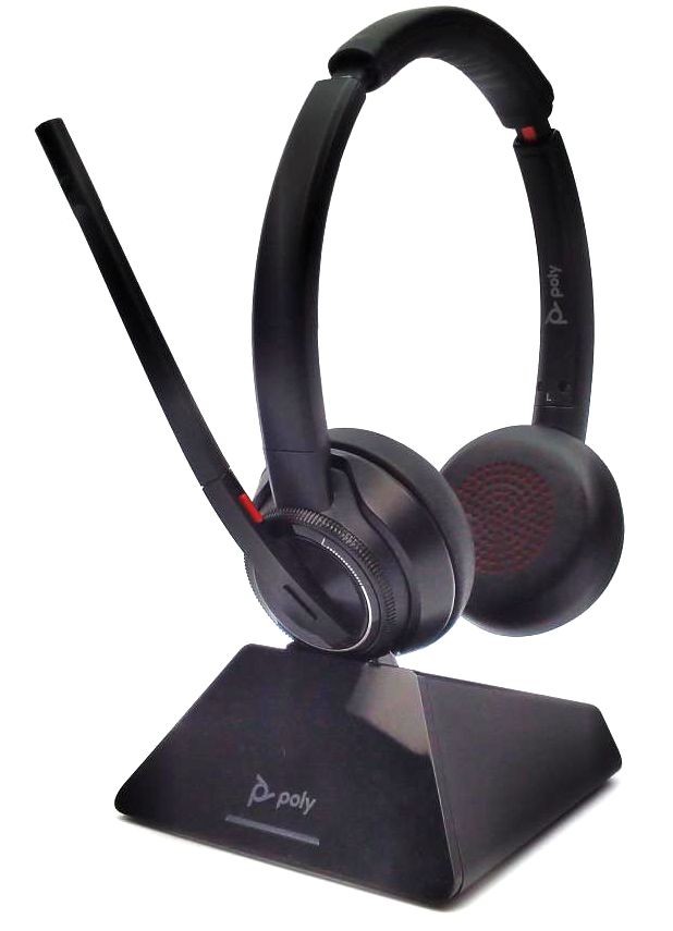 Poly HP W8220T DECT Headset Double Sided Wireless with Charging Cradle & Mic