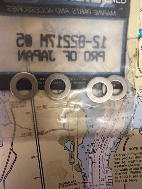 Quicksilver pack of 4 #12-82217M Washer.