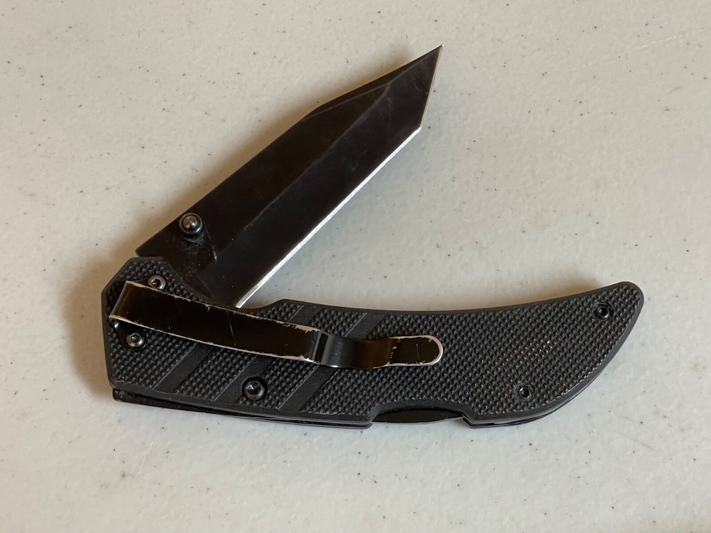 Husky Folding Pocket Knife - Tanto Blade