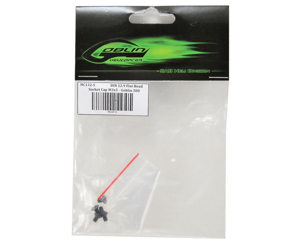 SAB Goblin 3x5mm Flat Head Screw (5) [SABHC132-S]
