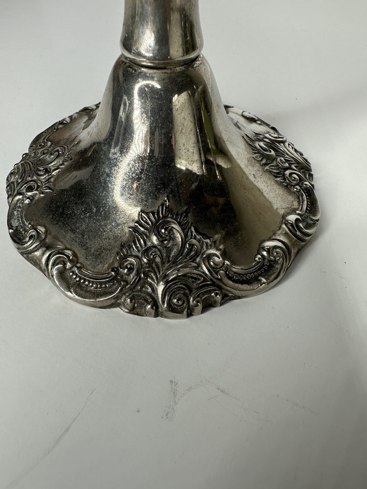 9” Silver-plated Candlestick Godinger? Not Marked