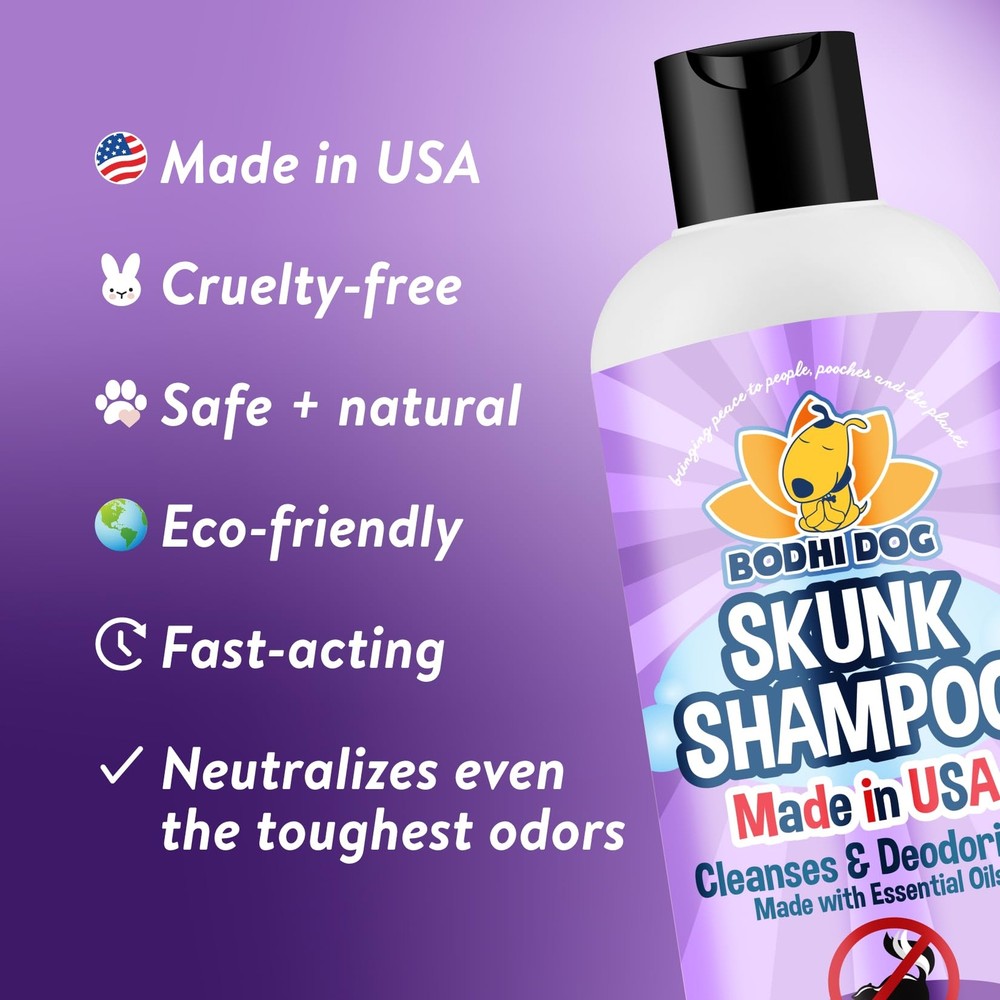 Skunk Shampoo | Skunk Smell Odor Remover Cleans & Deodorizes Using Essential ...