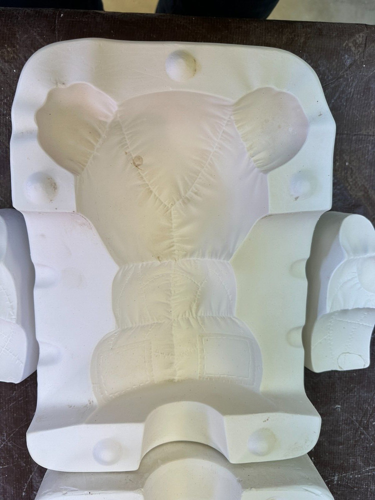 VINTAGE CASTER CERAMIC MOLD #514 TEDDY SOFTIE