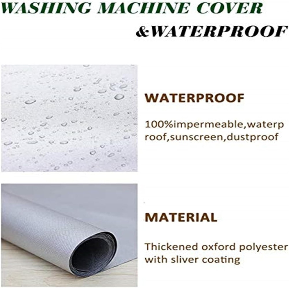 Durable Front-Loading Washer Cover with Anti-UV Protection - Easy Clean Design