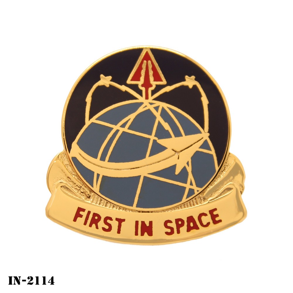 Army Space Command ~ US Army DUI Crest Pin ~ First In Space ~ Vanguard ~ NEW