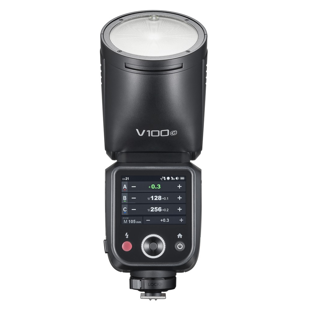 US Godox V100C Round Head Camera Flash Wireless Transmission Speedlight Flash