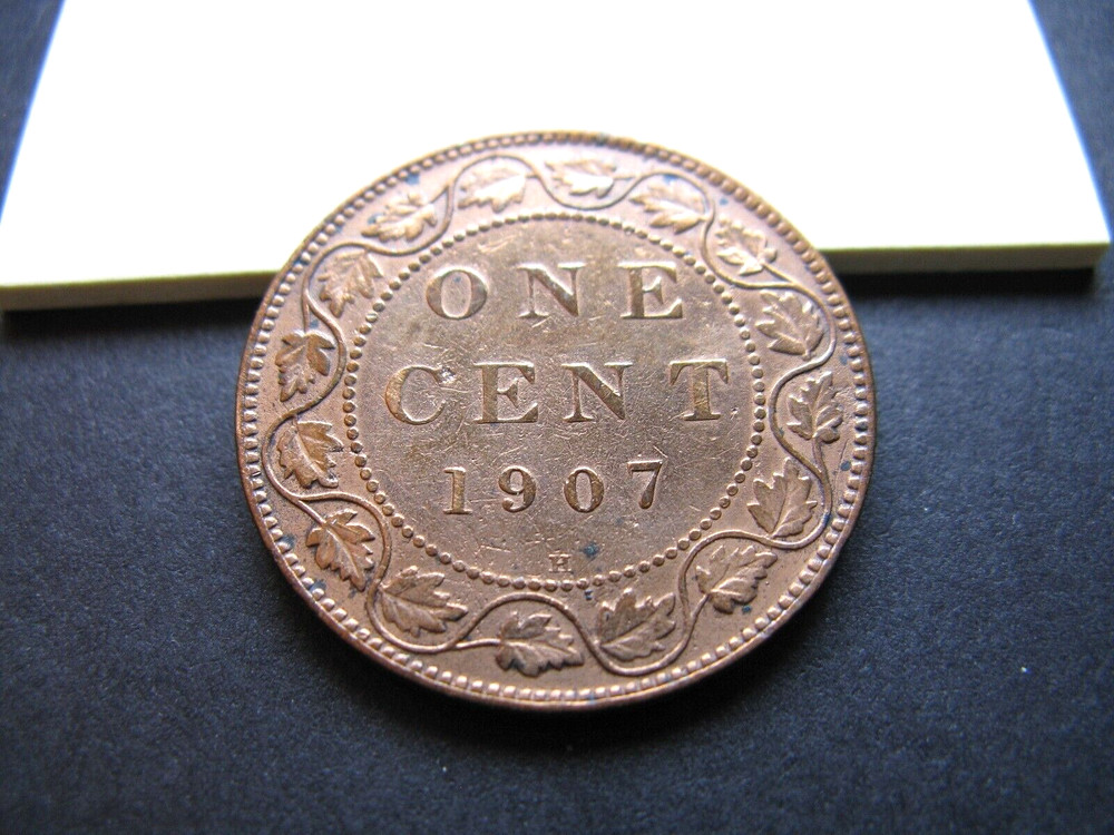 1907H, 1 Large Cent Canada, Edward VII, High Grade