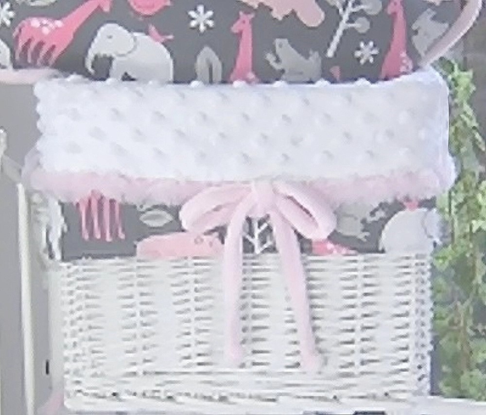 Animal Cookies Pink Crib Bedding Set