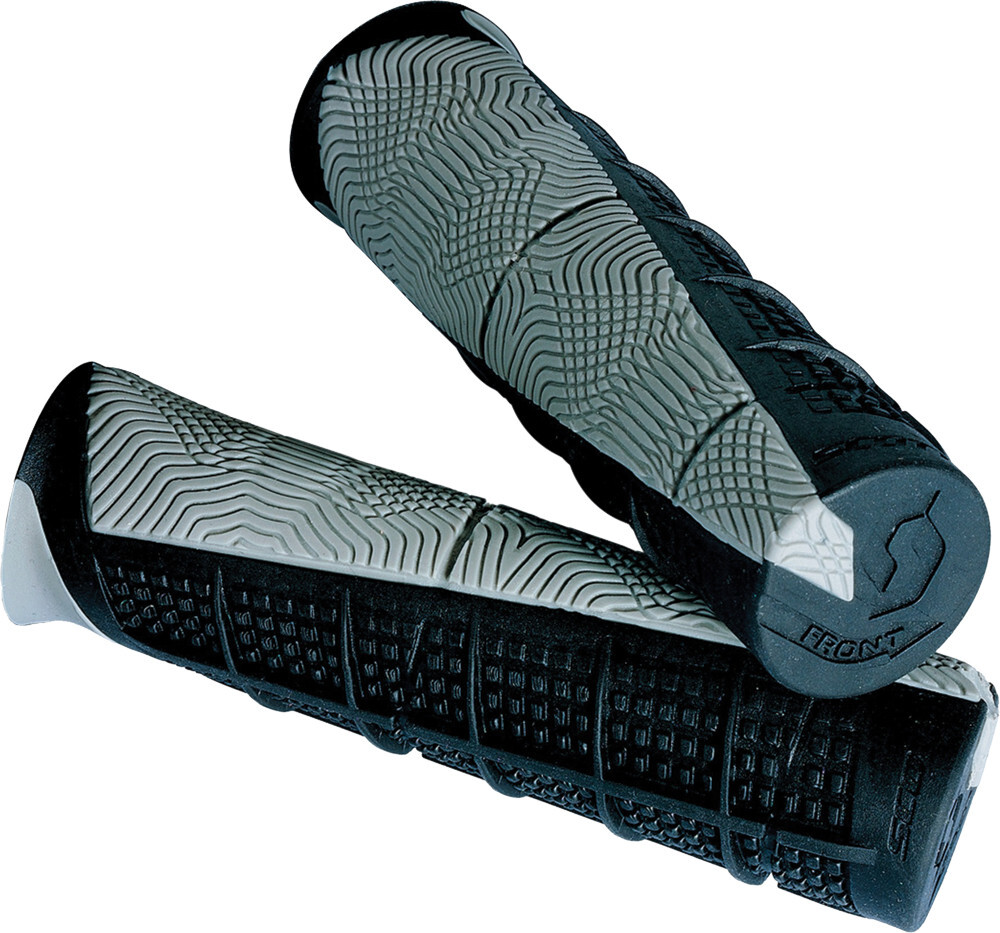 SCOTT USA DEUCE ATV HANDLEBAR GRIPS BLACK/GREY DOUBLE DENSITY
