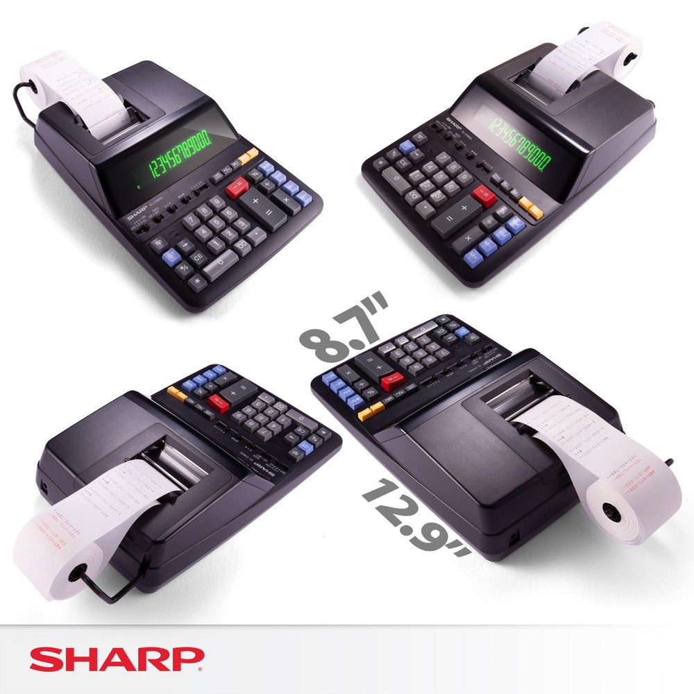 12-Digit Print Calculator Desktop Size Adding Machine, Perfect for Everyday U...