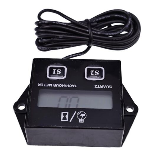 Motorcycle Tachometer Timer Mower Digital Display Chainsaw Engine Multi