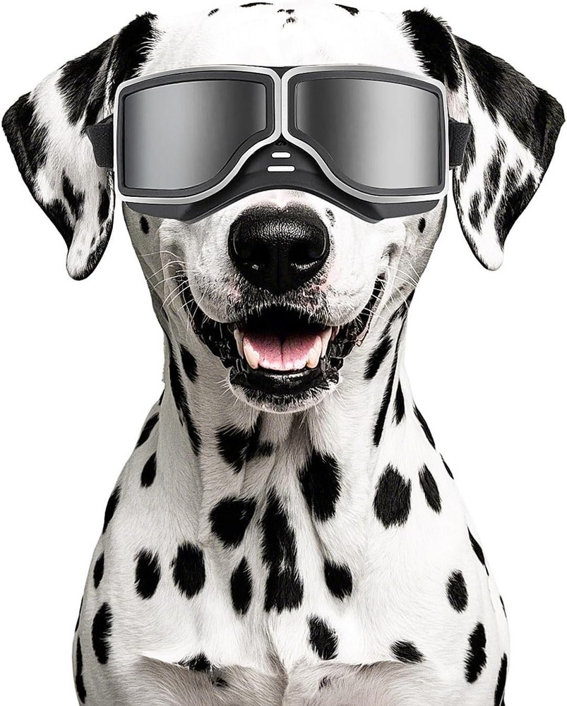 Enhanced Dog Eye Protection: Adjustable Goggles for Medium to Large Breeds