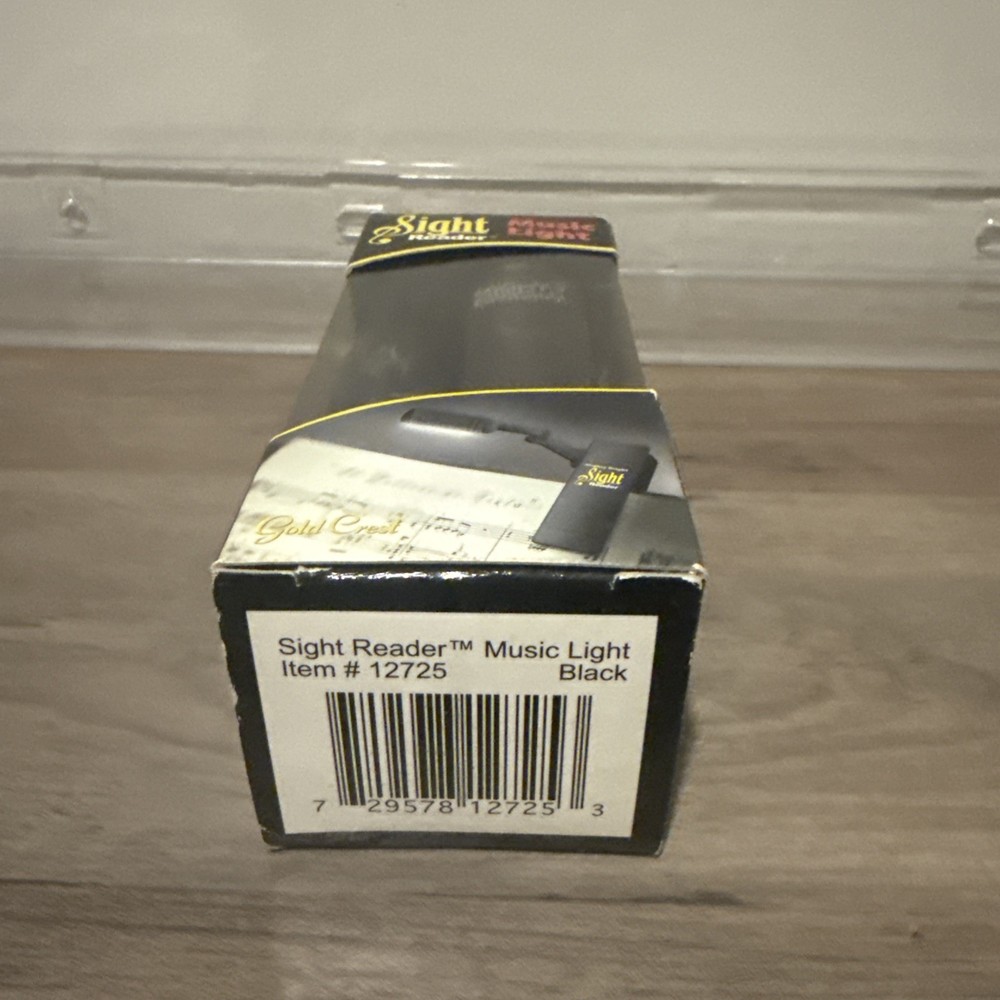 SIGHT READER Collapsible Music Stand Light Black Compact, Foldable, Battery Op