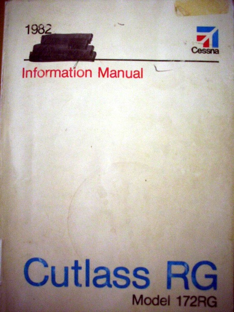 1982 Cessna 172RG Pilot's Information Manual