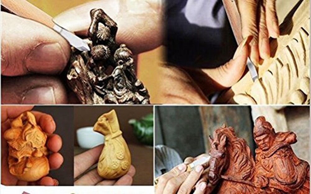 Wood Carving Set Hand Chisel Set 12 Piece Professional Woodworking Gouges Kit