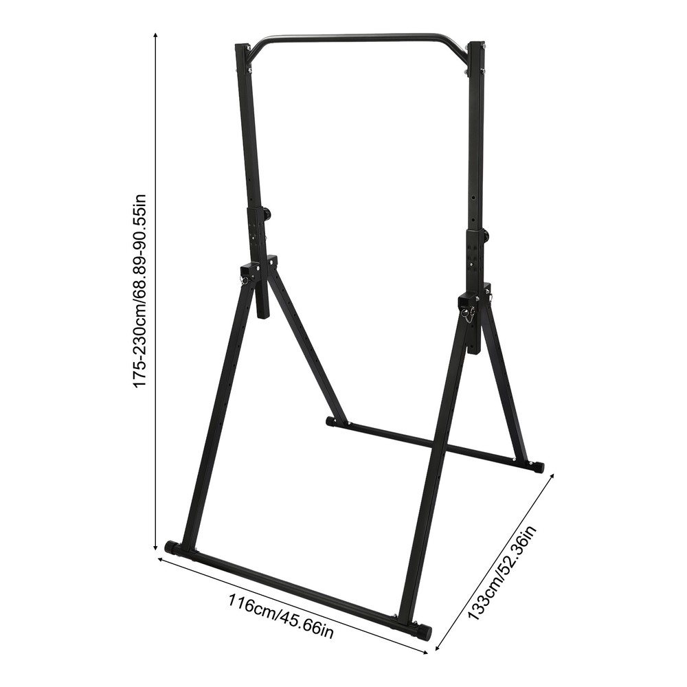 Adjustable Horizontal Bar Freestanding Pull Up Tower Dip Shelf For Home/Gym