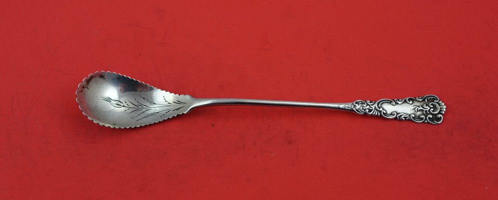 Washington by Manchester Sterling Silver Olive Spoon brite-cut solid 6 1/2"