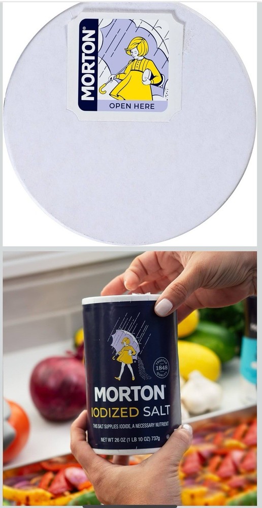 Morton Iodine Salt 26 oz - All Purpose Cooking and Baking Solution